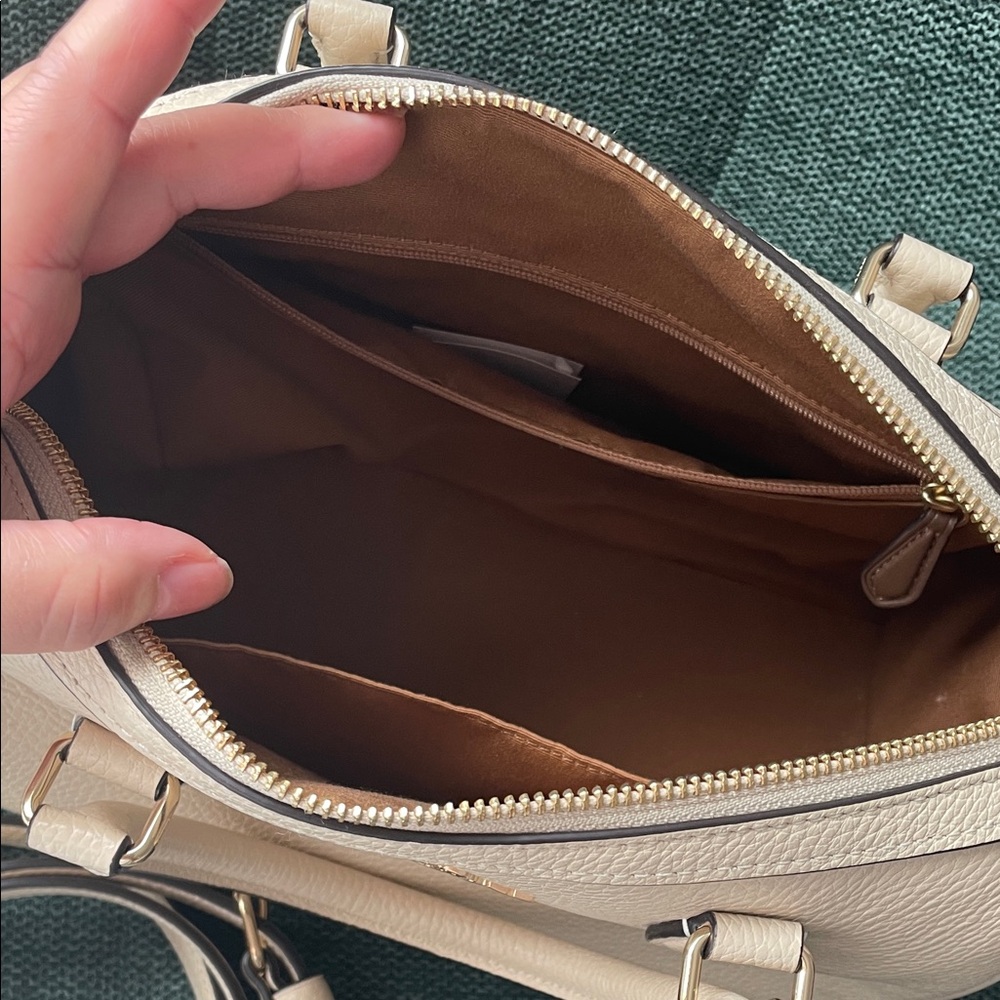 Coach Beige ivory Leather Rowan Satchel - Picture 4 of 8